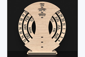 Free Standing Perpetual Calendar