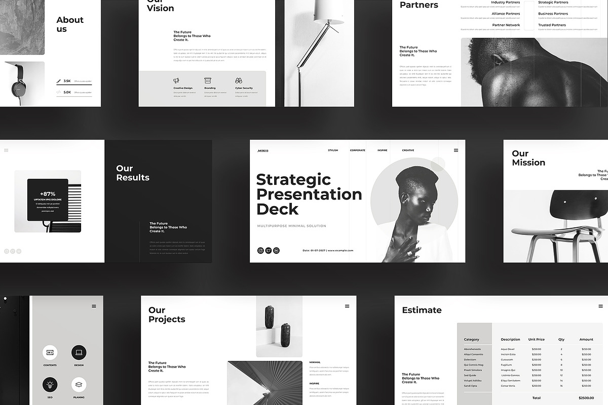 Minimal Creative Presentation Design, a Presentation Template by ArtisanaAura (Photo 4 of 11)