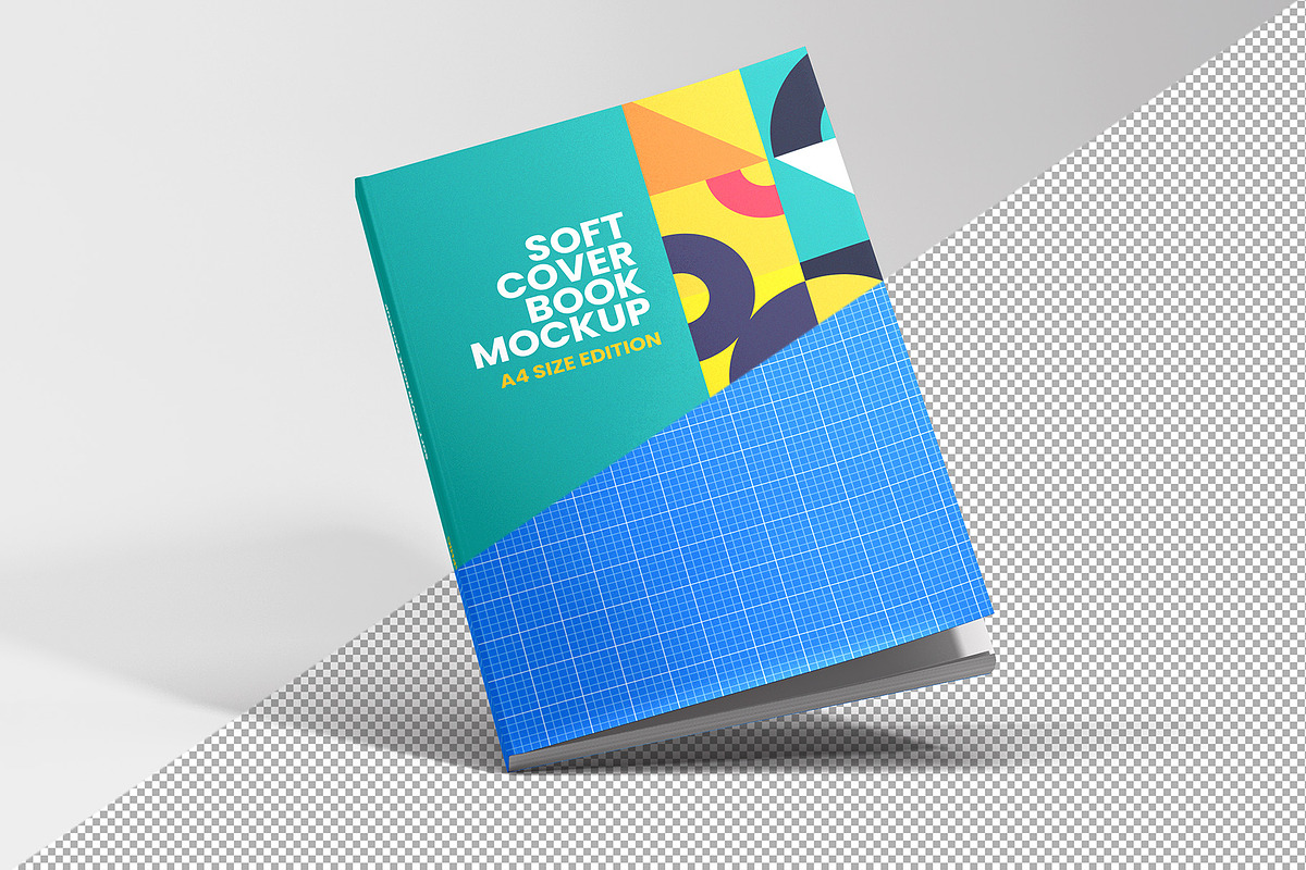Softcover Book Mockup - A4, a Books & Magazine Mockup by Illusiongraphic (Photo 13 of 22)
