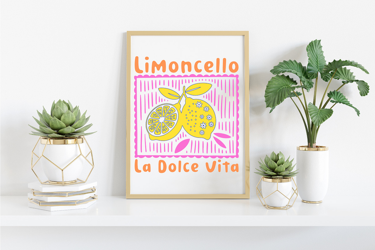 Limoncello La Dolce Vita Lemon PNG, an Illustration by Libby Wishes (Photo 5 of 5)