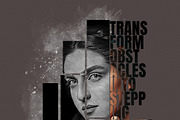 Text Portrait Photo Effect, an Action Add-On by Photoshop Action (Thumbnail 4 of 14)