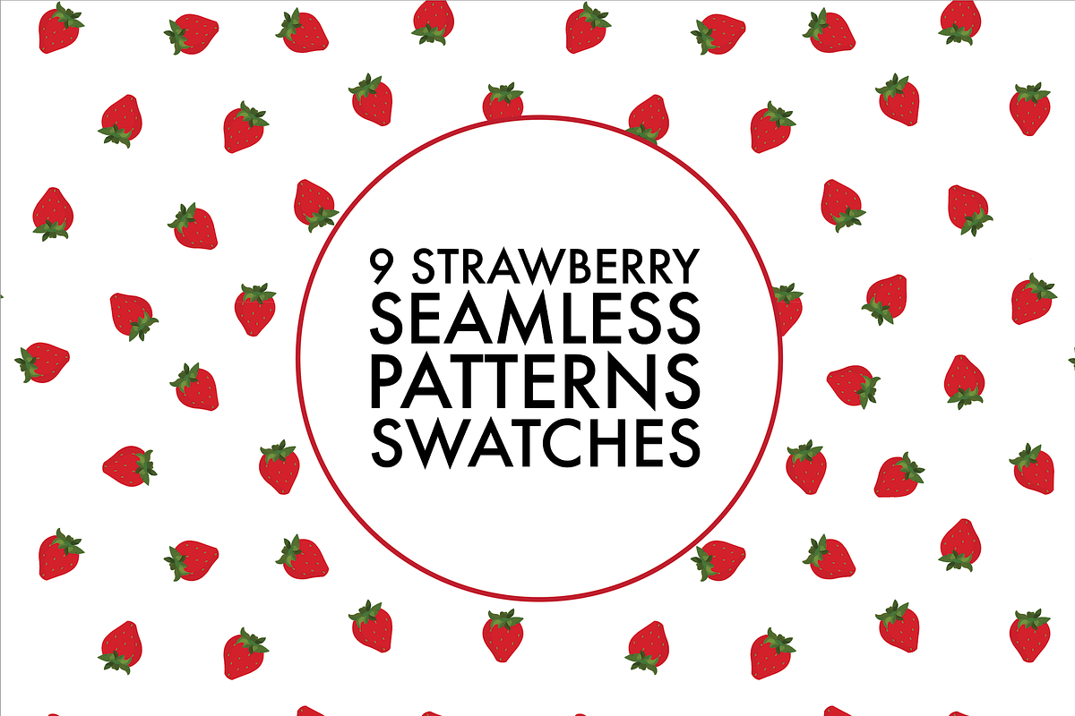 9 Seamless strawberry pattern swatch, a Pattern Graphic by Salty Lunch (Photo 1 of 10)