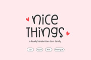 Nice Things - Valentine's Day Font, a Handwritten Font by Kaya Fonts (Thumbnail 1 of 17)