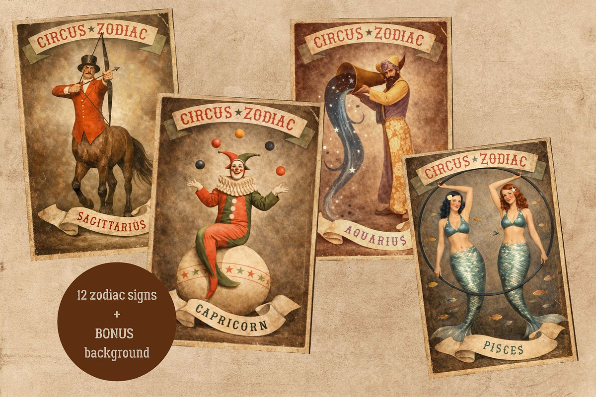 CIRCUS ZODIAC, a Person Illustration by La Inspiratriz (Photo 4 of 4)