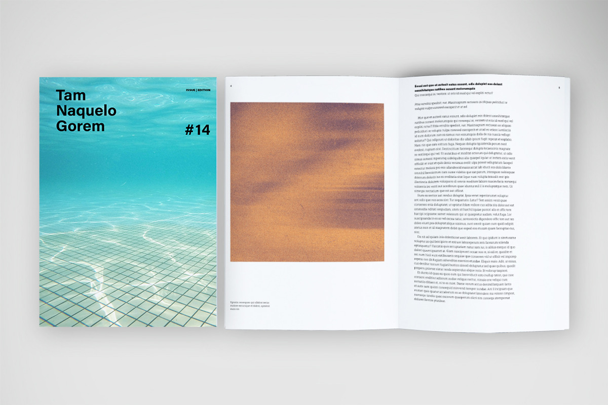 Minimalist Visual Art Journal Layout preview 4