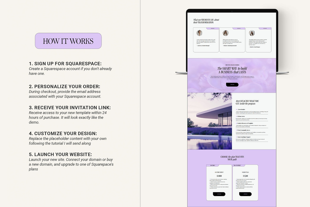 Sales Page Website Template, a Squarespace Template by 3.14&Co (Photo 10 of 11)