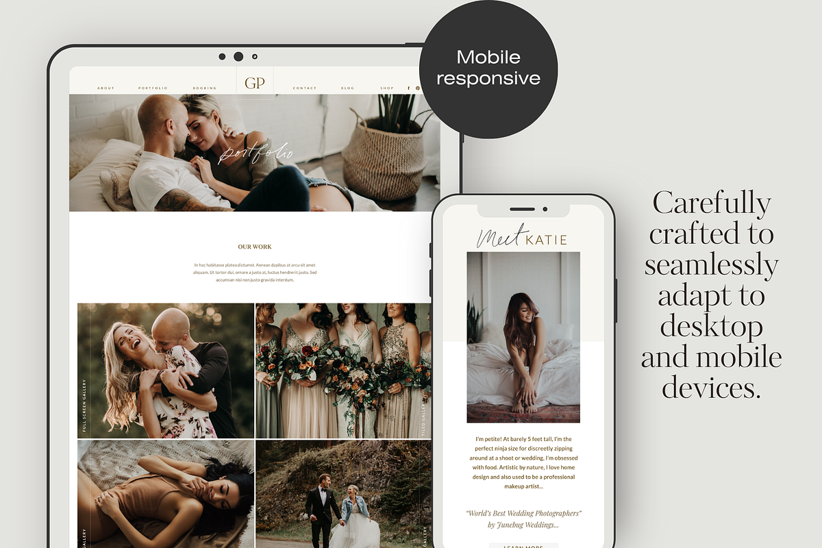 Showit Template - Georgia Stories, a Websites & App Template by Creator Goodies (Photo 4 of 5)