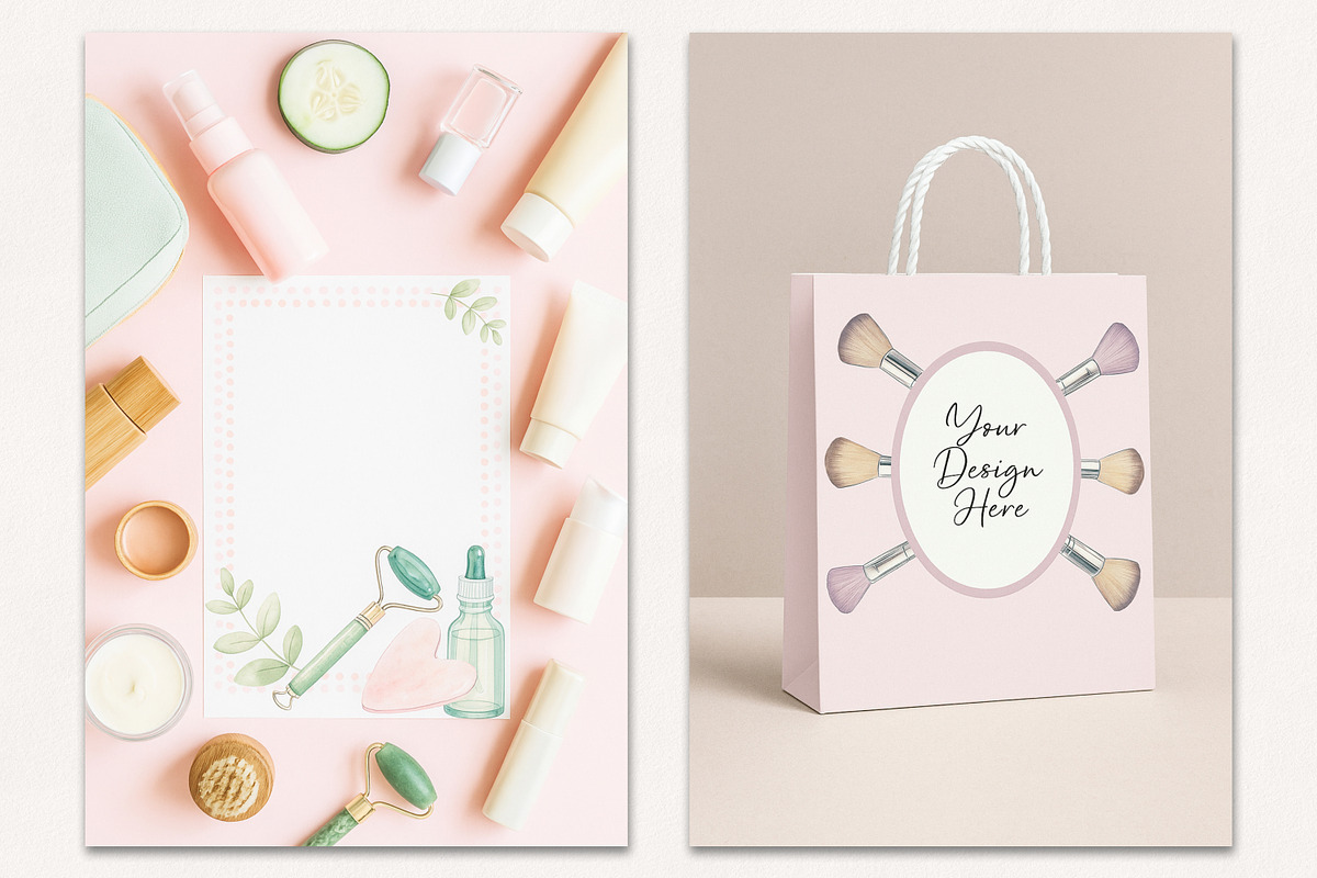 Makeup, Skincare, Self-Care, a Healthcare Illustration by Vaniuta_Art (Photo 8 of 16)