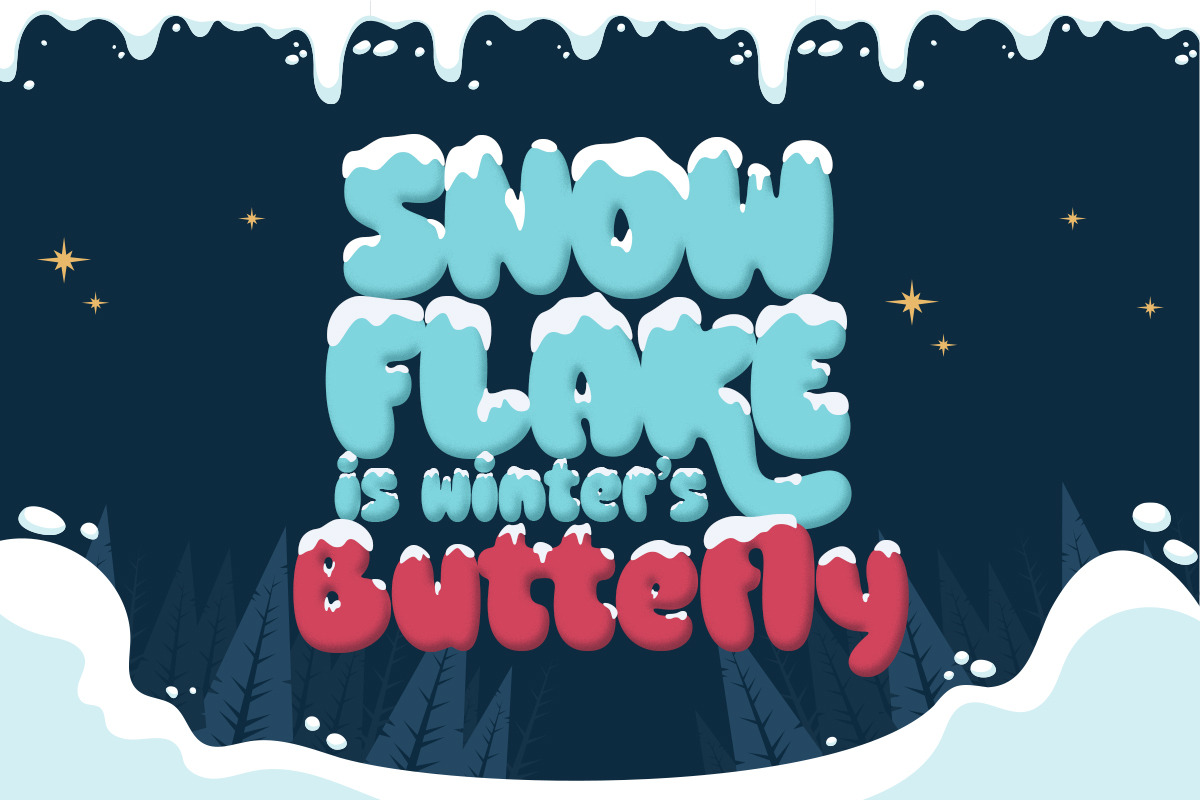 Loving Snow Font, a Font by Kereatype (Photo 2 of 13)