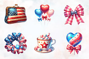 Coquette 4th of July Clipart, a Seasonal Illustration by RobertsArt (Thumbnail 7 of 7)