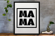 Mama, Mom, Mother Silhouette SVG, a Texture Illustration by newminddesign (Thumbnail 3 of 3)