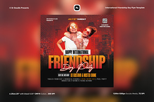 International Friendship Day Flyer, a Flyer Template by iDoodle Studio