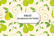 Pear Seamless Pattern, a Pattern Graphic by wind mill (Thumbnail 1 of 4)