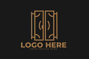 Furniture Brand Door Logo Design, a Branding & Logo Template by Pixelpur