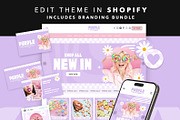 Purple Retro Shopify Theme Bundle, a Shopify Template by Template Twist Shop (Thumbnail 1 of 9)
