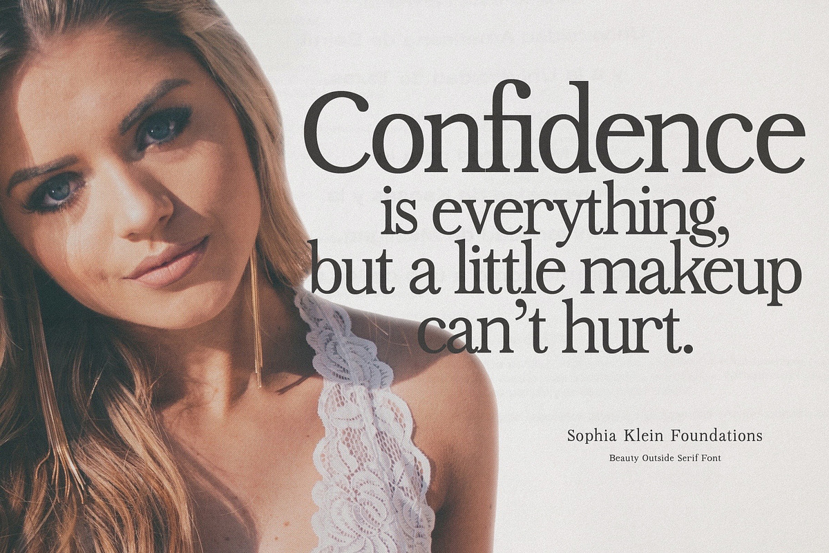 Beauty Outside Serif Font preview 2
