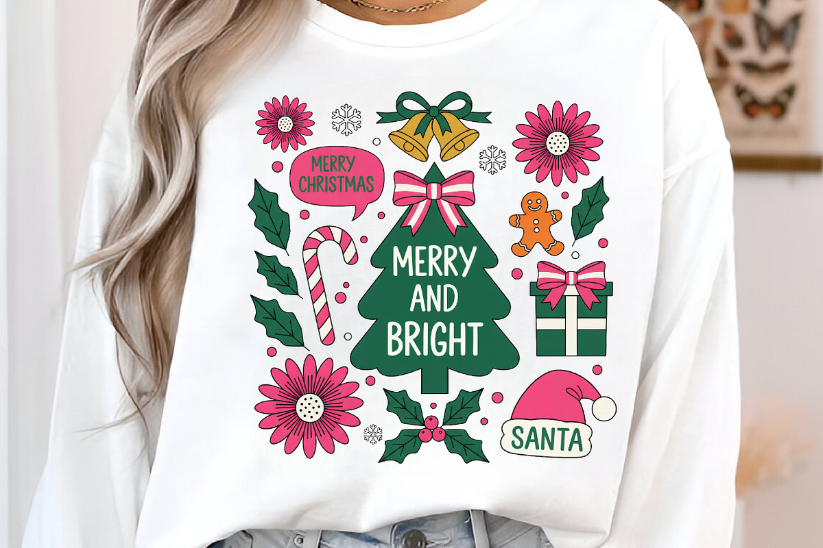 Merry and Bright Christmas Hand Draw, an Illustration by Libby Wishes (Photo 5 of 8)