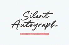 Silent Autograph Font