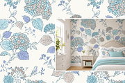 Hydrangea Daydream by AashimaDesigns, a Pattern Graphic by AashimaDesigns (Thumbnail 4 of 5)