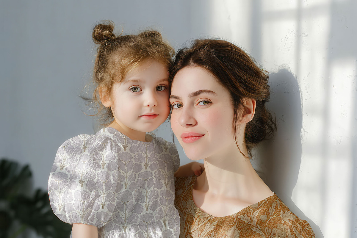 Mom & Child Dress Mockup (PSD), a Shirt Mockup by 1001 mockups (Photo 8 of 14)