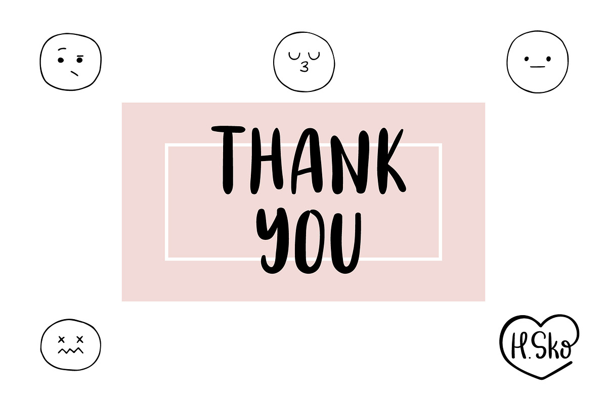 Set of smiley faces. Emoji. Smile!, a Person Illustration by Helen Sko (Photo 8 of 8)