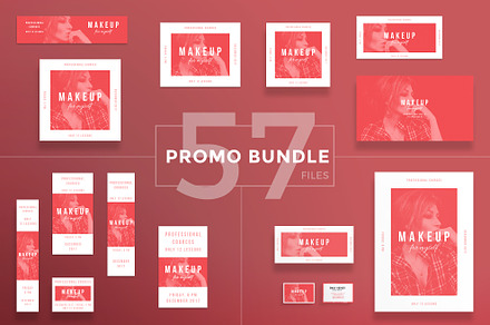 Promo Bundle | Makeup For Myself, a Poster Template by Amber Graphics