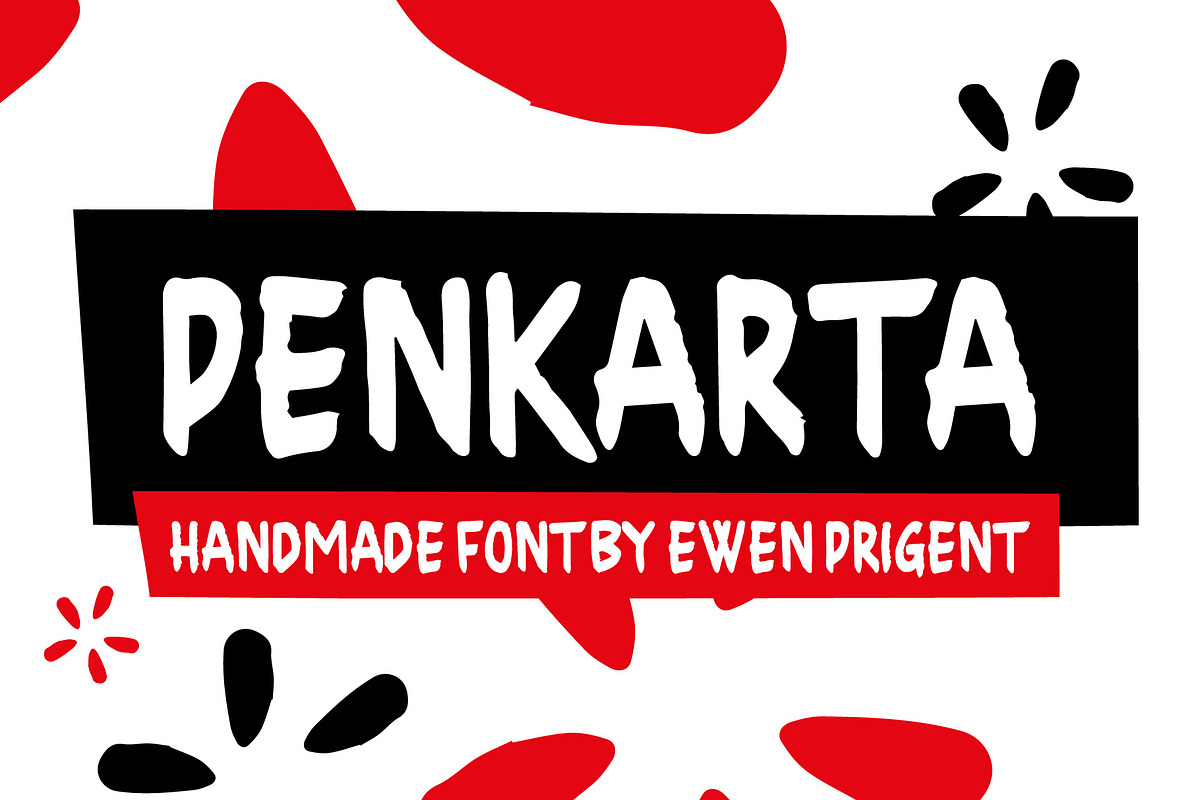 Penkarta - hand made font, a Handwritten Font by La Boite Graphique (Photo 1 of 6)