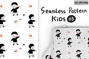 Kids seamless pattern Vol 03, a Pattern Graphic by RizkaNurfazrina (Thumbnail 1 of 6)