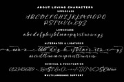 About Loving, a Script Font by Akifatype. (Thumbnail 4 of 6)