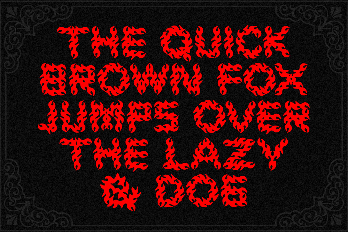 Flame Strike, a Blackletter Font by WisnoetypeCo (Photo 2 of 6)