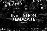 Birthday Invitation Template DIY, a Social Media Template by Lux Logo Studios (Thumbnail 2 of 8)