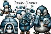 Whimsical Christmas Icy Blue Penguin, an Illustration by cherrydesign (Thumbnail 2 of 4)