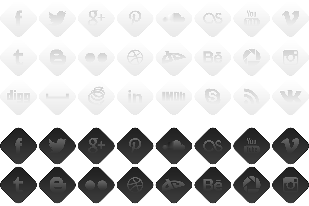 Foggy - social media icons, an Icon by Ilya Pavlov (Photo 2 of 2)