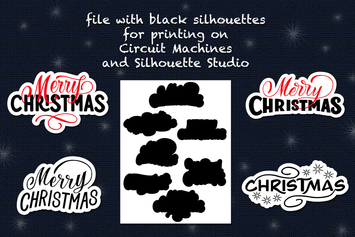 Christmas Stickers Bundle, an Illustration by rinaletters (Photo 7 of 7)