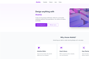 Canva Inspired Landing Page, a React Template by Dz Akali (Thumbnail 1 of 4)