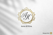 Wedding Monogram AK, a Branding & Logo Template by Monogram World (Thumbnail 1 of 5)