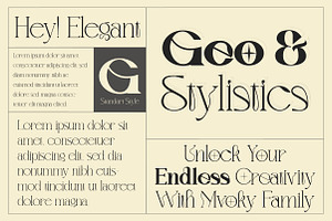 Mvoky Modern & Elegant Serif Family