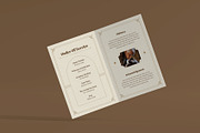 Classic Minimal Funeral Program, a Brochure Template by Neermana (Thumbnail 3 of 4)