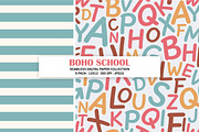 Boho School Seamless Digital Pattern, a Pattern Graphic by Alanna Messina Design Co (Thumbnail 5 of 9)