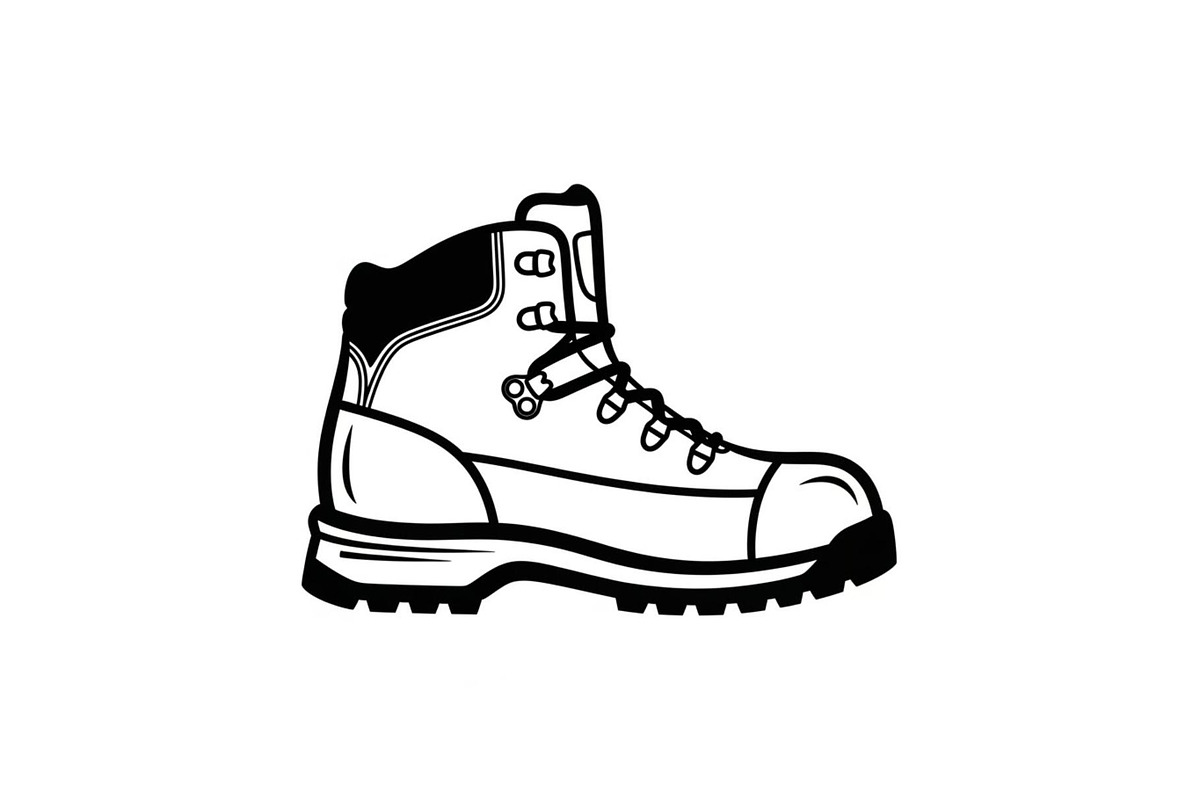 Rugged Hiking Boot Silhouette, a Graphic by hafijul (Photo 5 of 9)