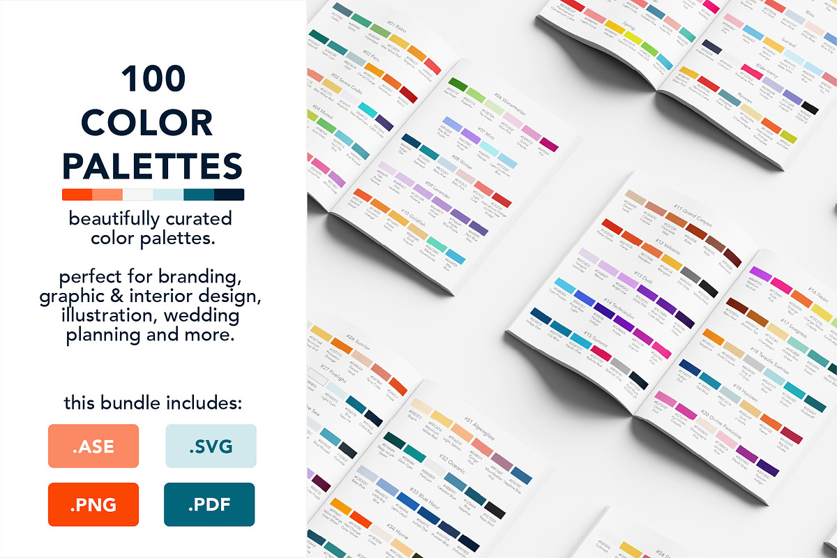 100 Color Palettes for Branding, a Palette Add-On by Ellen Carty Design (Photo 1 of 11)
