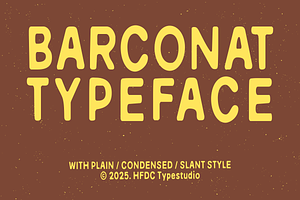 Barconat Rough Sans Serif, a Font by 24Design Studios