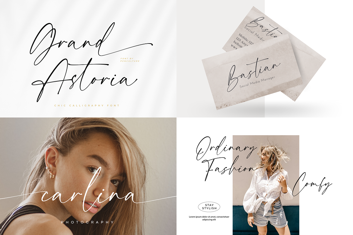 Calligraphy Font Bundle Voll II, a Script Font by Pen Culture (Photo 8 of 10)