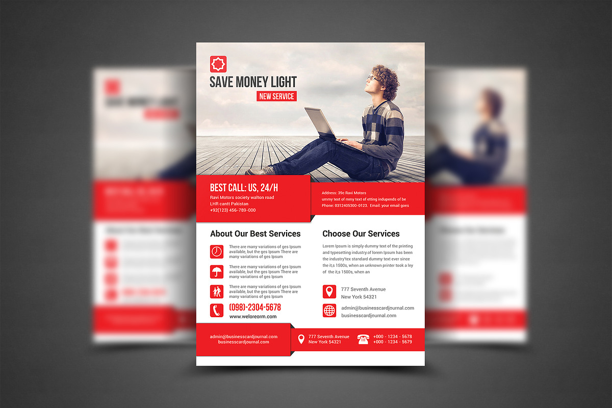 Corporate Business Flyer Template, a Flyer Template by AfzaalGraphics (Photo 1 of 3)