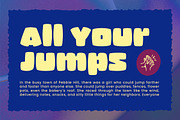 Quick Jumps - New Chunky Display, a Sans Serif Font by Typia Nesia (Thumbnail 8 of 14)