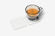 Square Coaster Mockup, a Cups & Container Mockup by Graphic Deal (Thumbnail 3 of 8)