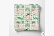 Lucky Lambs Seamless Pattern, a Seasonal Illustration by TitaLivingArt (Thumbnail 3 of 13)