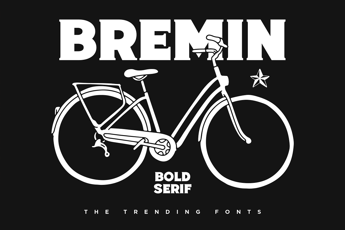 Bremin – Bold Vintage Fonts, a Serif Font by Konstantine Studio (Photo 1 of 4)