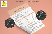 Clean Elegant Resume Template, a Resume Template by Rustype (Thumbnail 1 of 6)