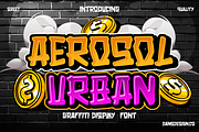 Aerosol Urban Modern Marker Graffiti, a Handwritten Font by dansdesign (Thumbnail 1 of 6)